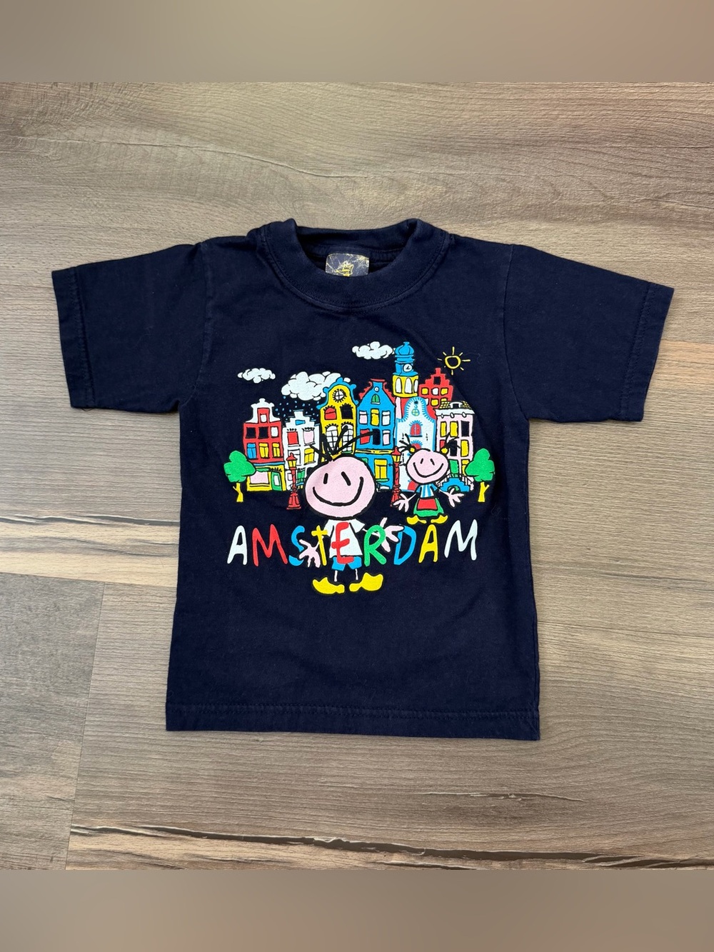 FOX Productions Toddler Navy Blue Amsterdam Travel Tee Size 2T